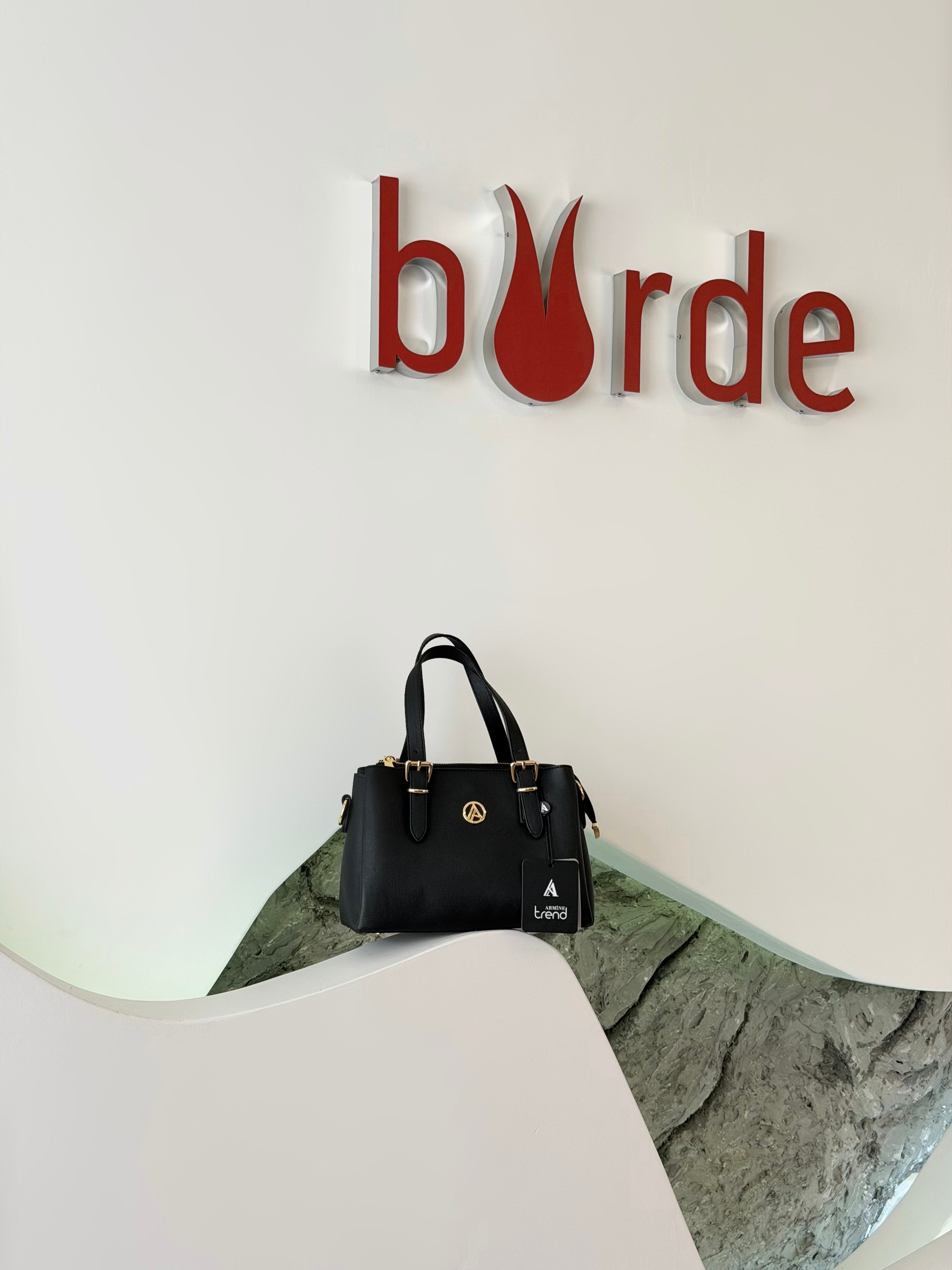 Armine Trend El Ve Uzun Askılı Omuz Çantası ARM170 Siyah