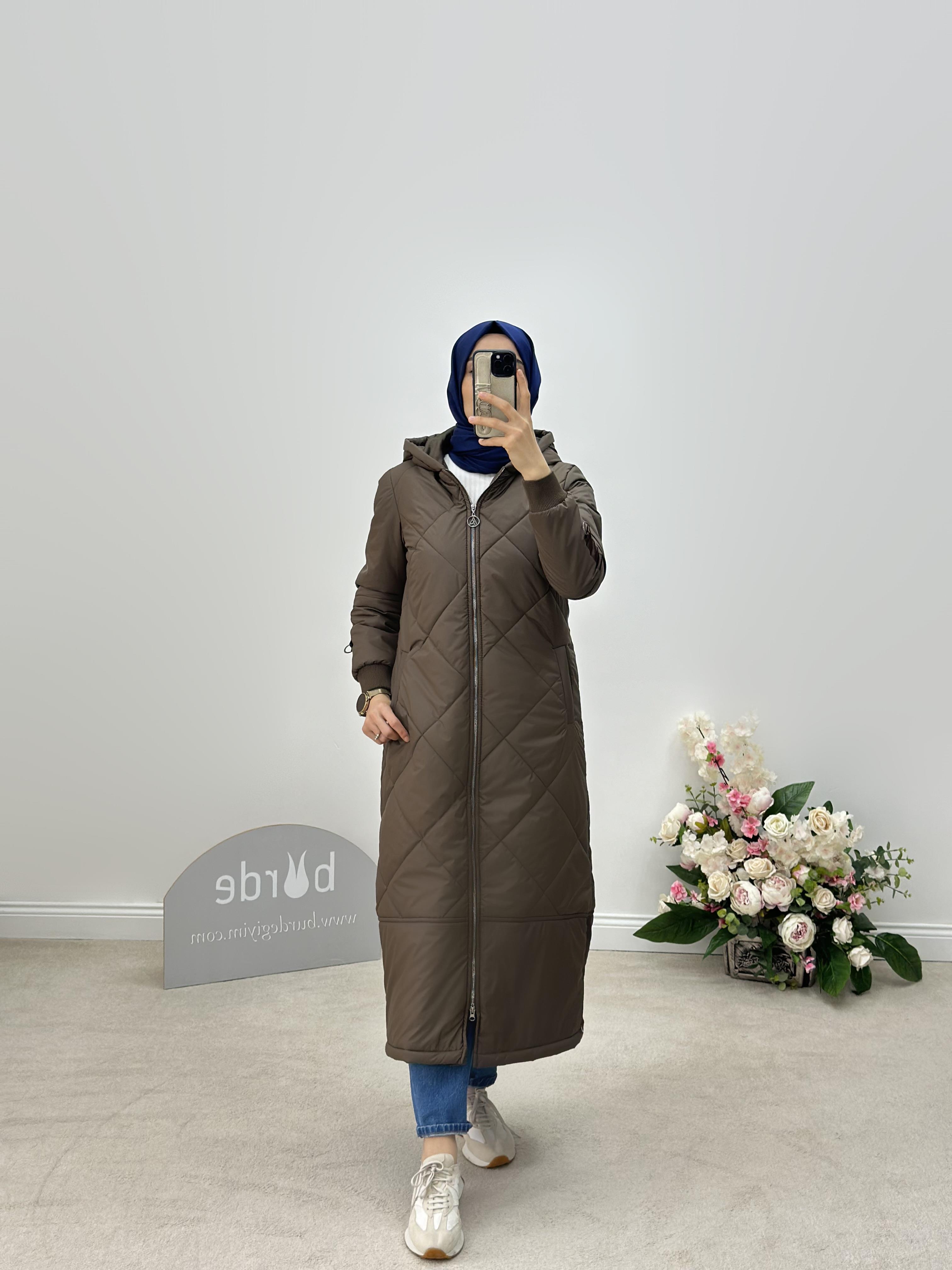 Armine Trend Kapitone Mont 24kt710 Kahve 