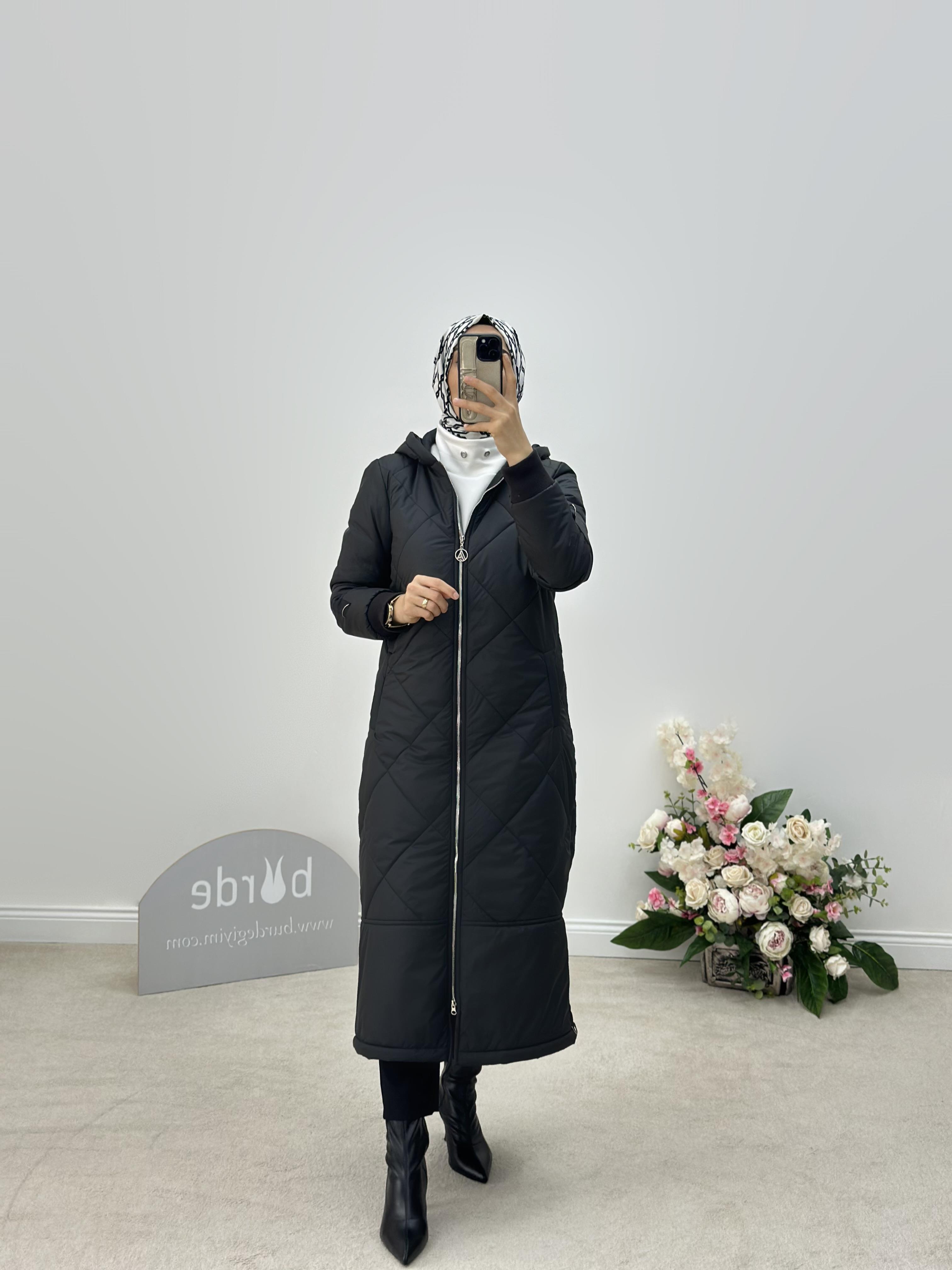 Armine Trend Kapitone Mont 24KT710 Siyah 