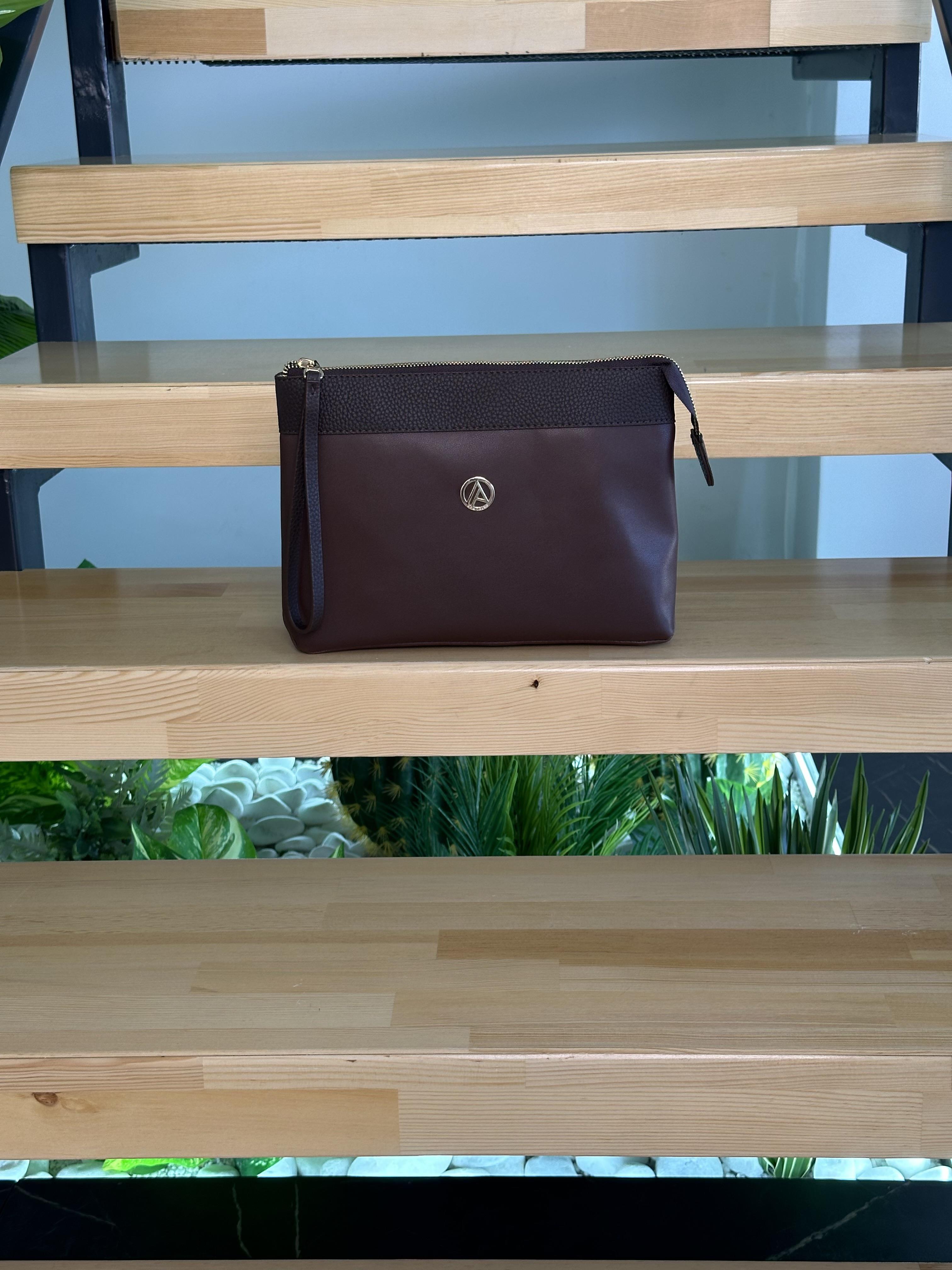 Armine Trend Logosuz El Çantası ARM125-1 Kahverengi 