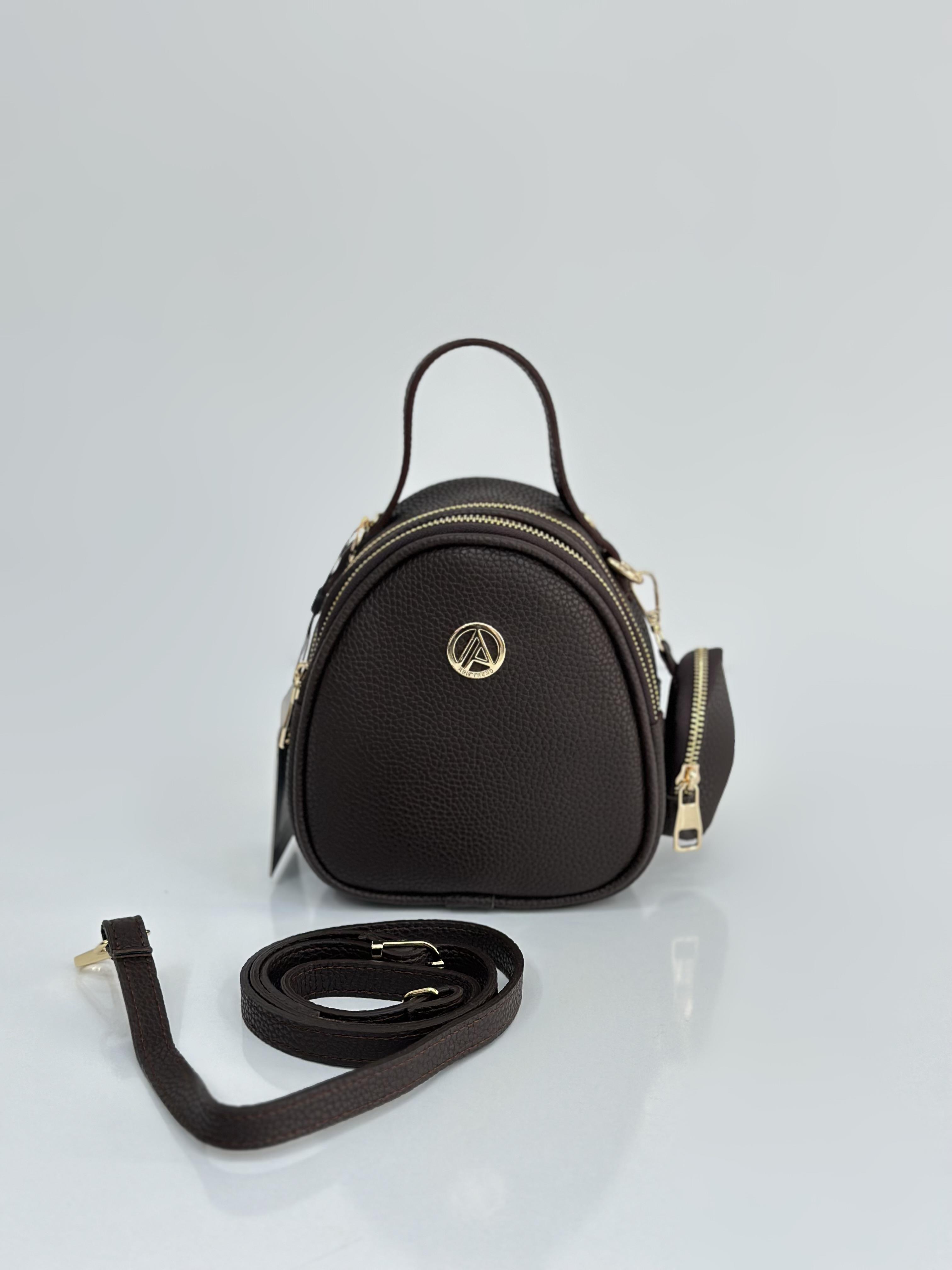 Armine Trend Mini Cüzdanlı Çanta ARM110 Kahverengi 