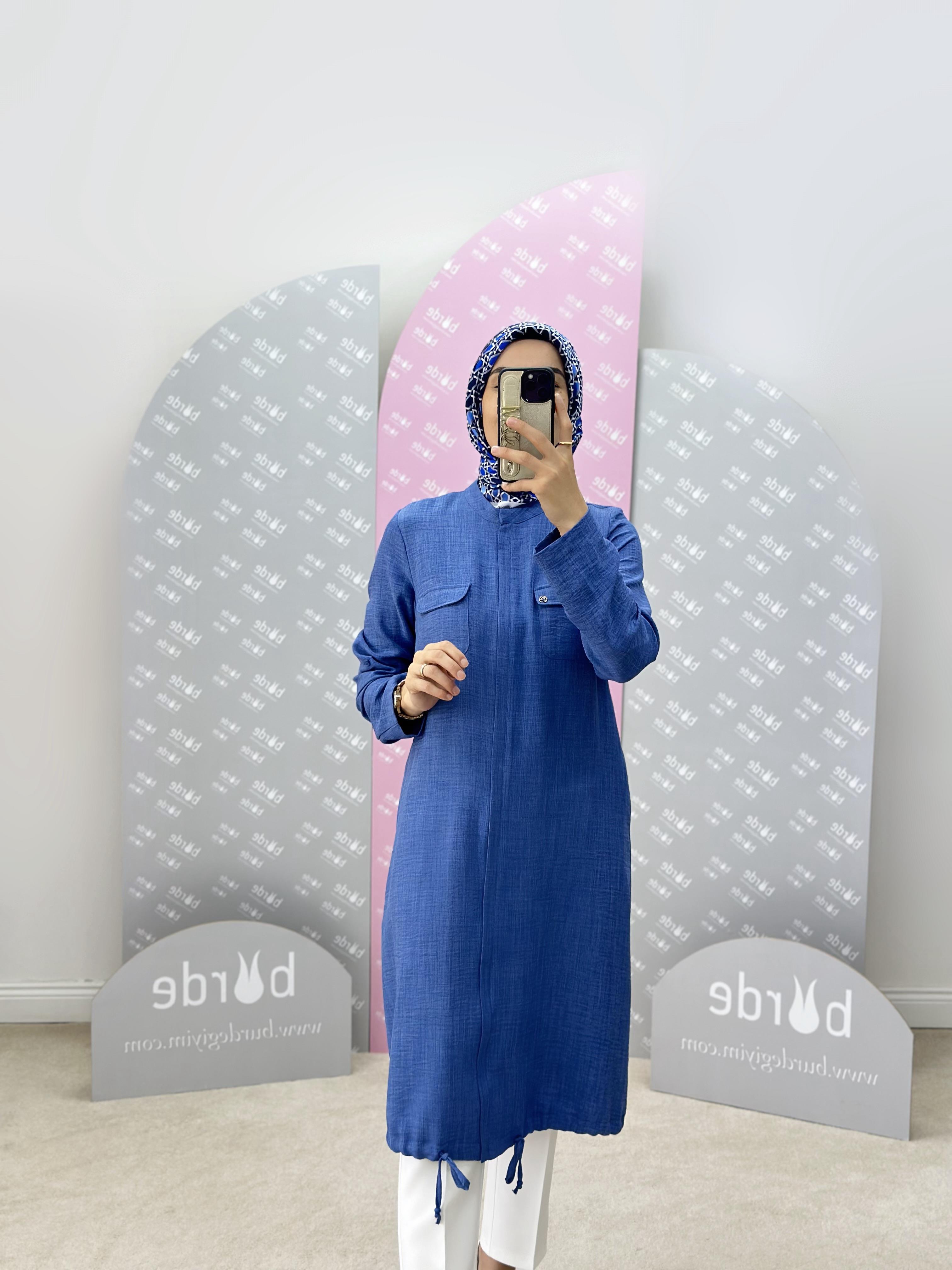 Armine Trend Poly Keten Fermuarlı Gömlek