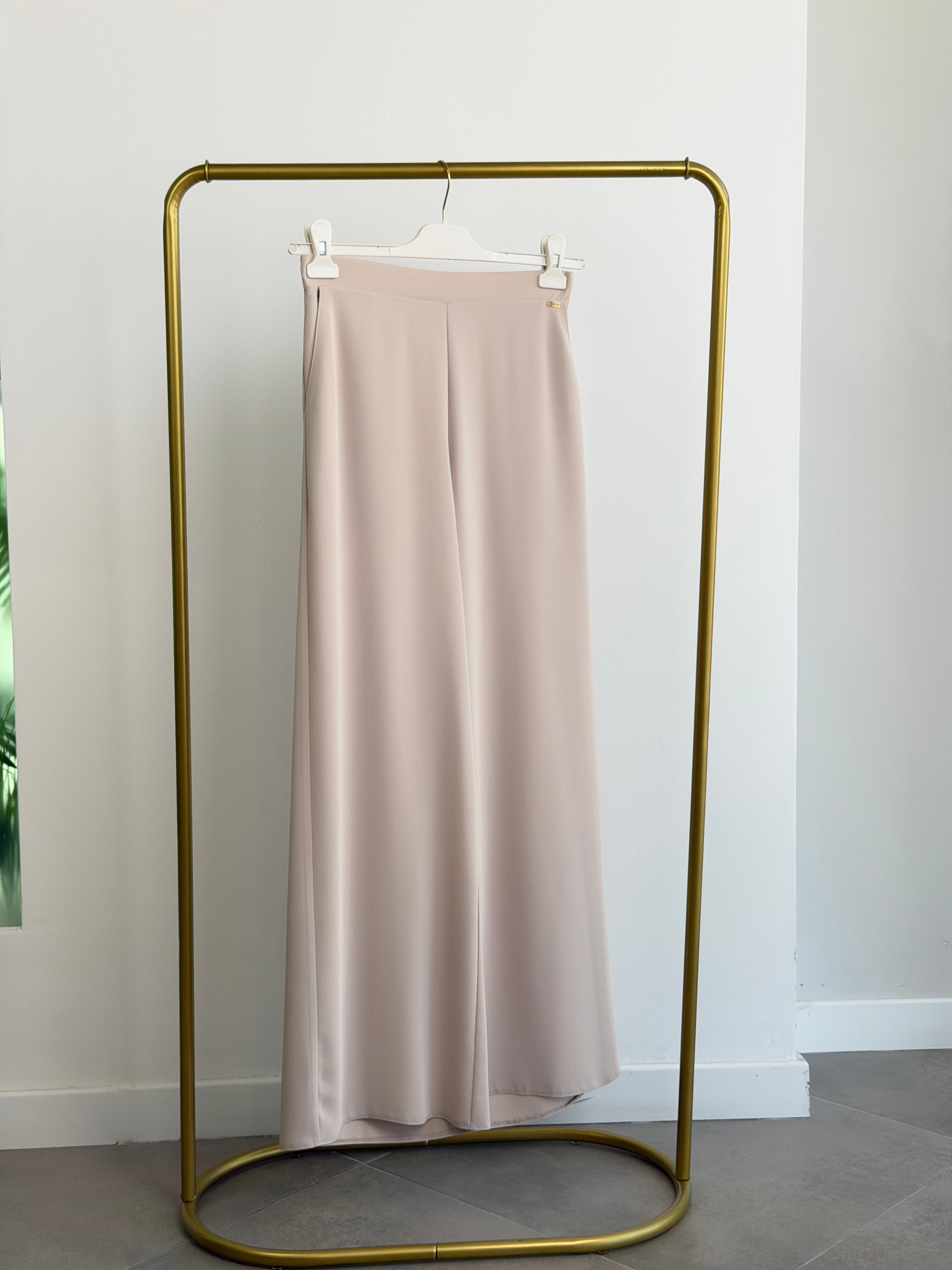 Beli Kemerli Bol Paça Pantolon