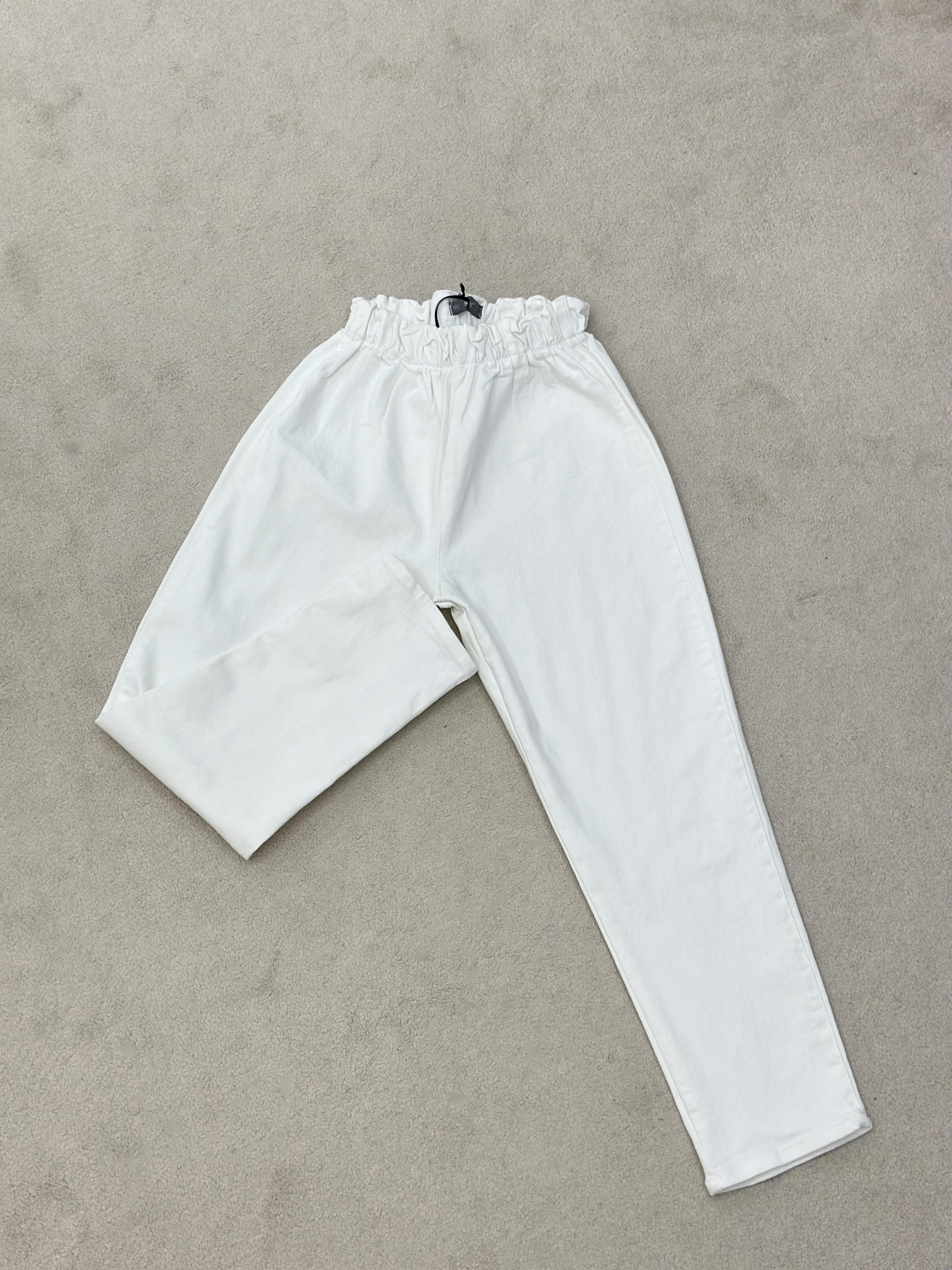 Beli Lastikli Ve Likralı Denim Pantolon