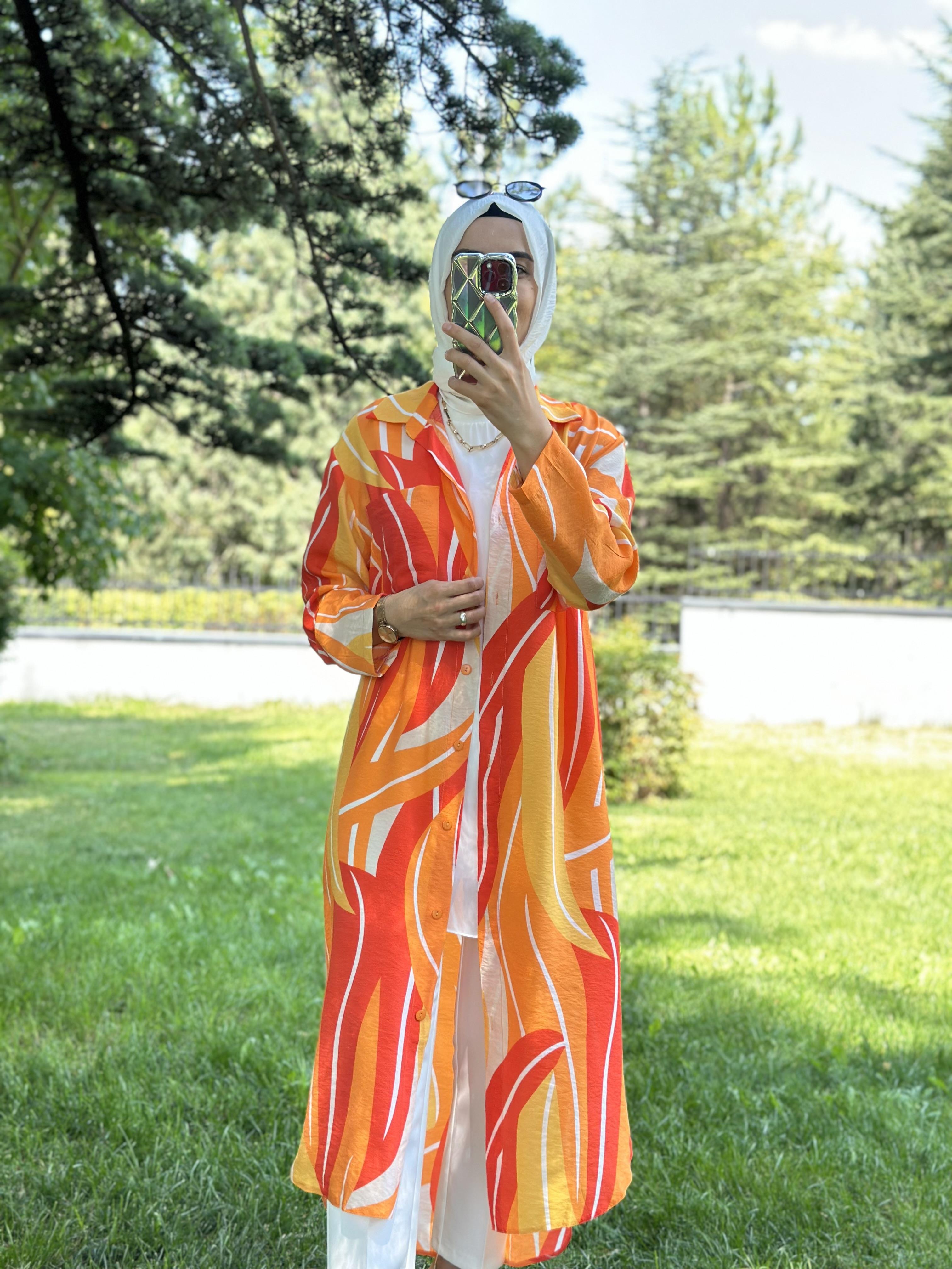 Dalga Desen GiyÇık Gömlek 