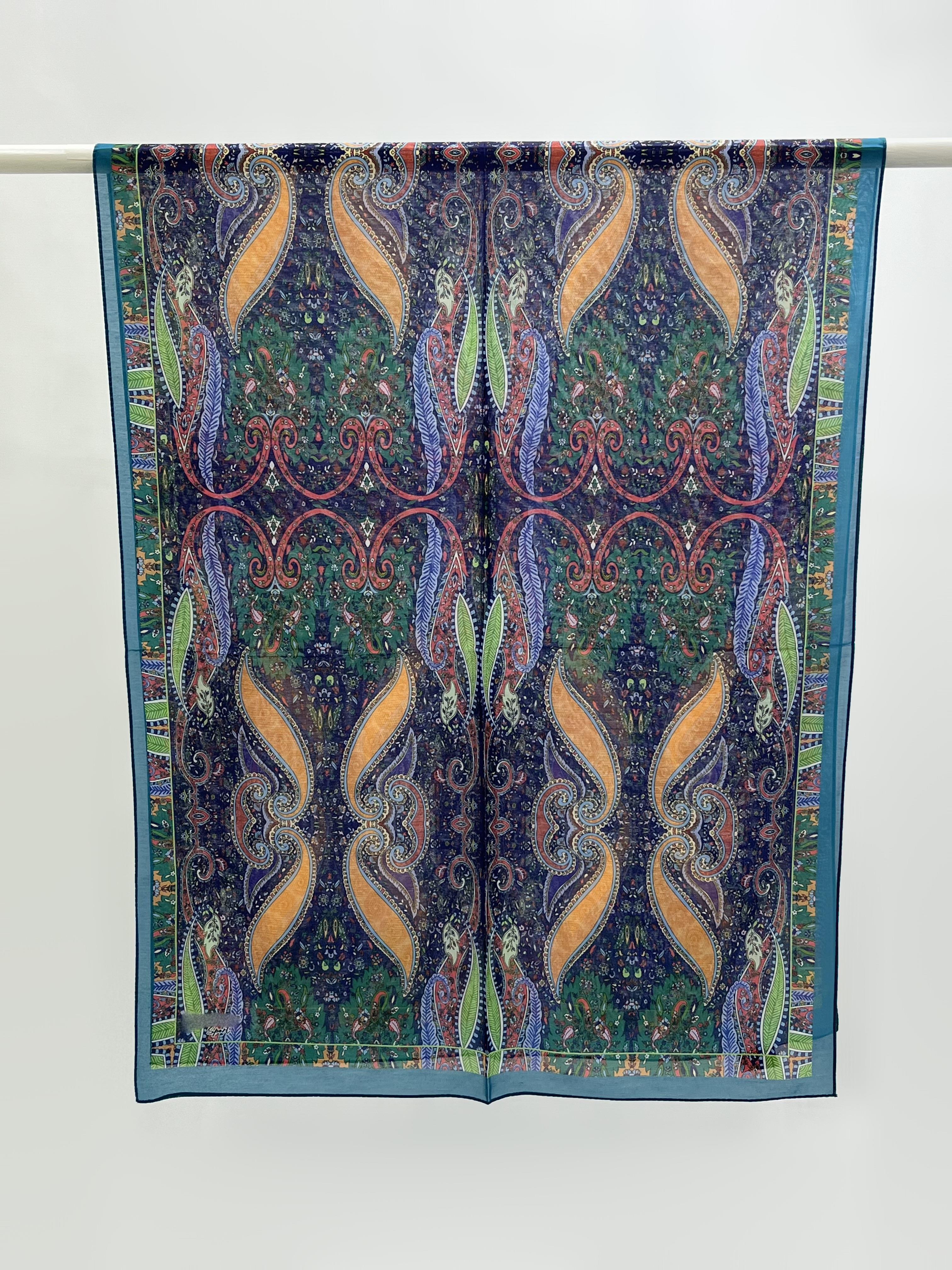 Etnik Desenli Pamuk Şal