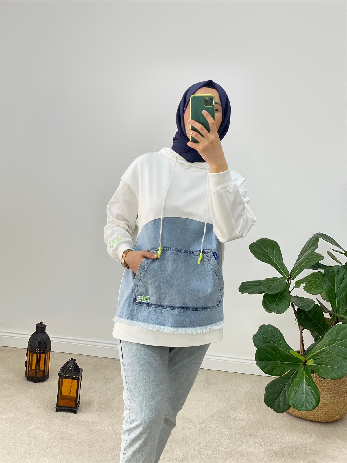 İkoll Kot Detay Sweatshirt 
