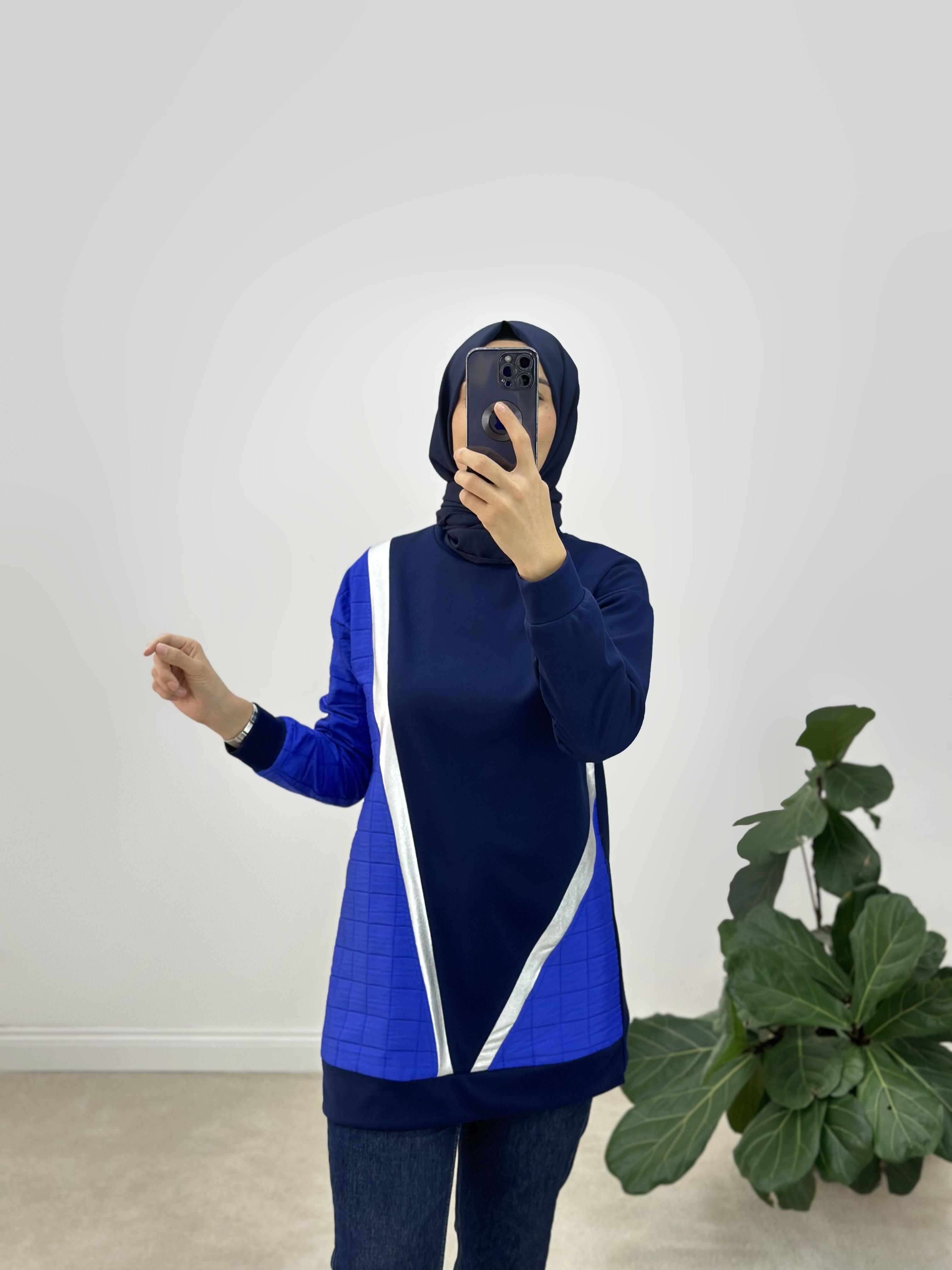 Kapitone Ve Janjan Kumaş Garnili Tunik