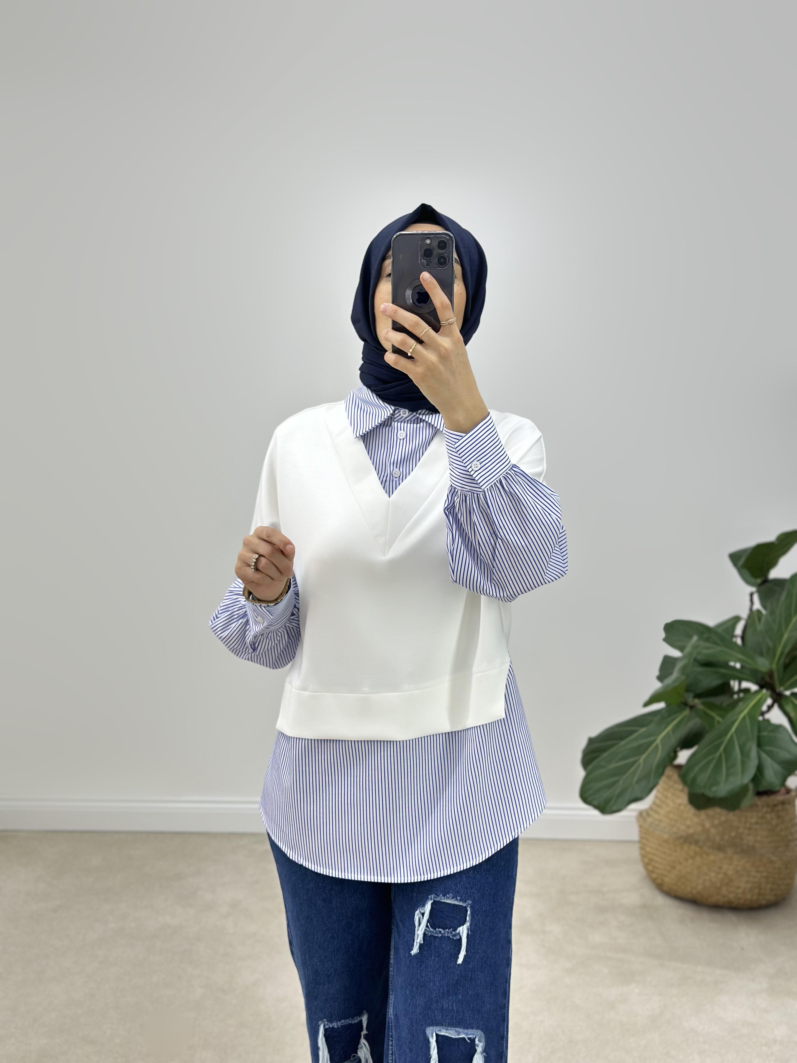 Oysho & Poplin Kumaş Garnili Sweatshirt