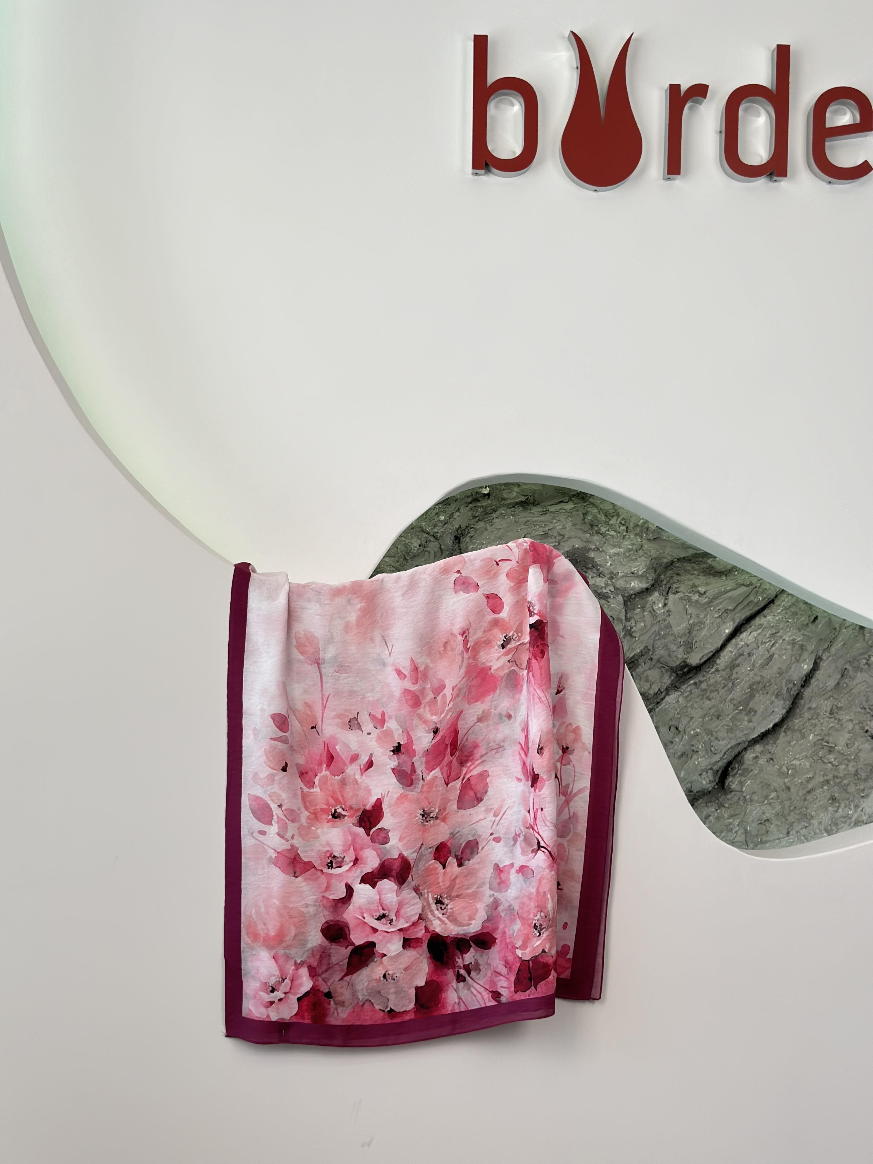 Pamila Viskon Şal Vişne