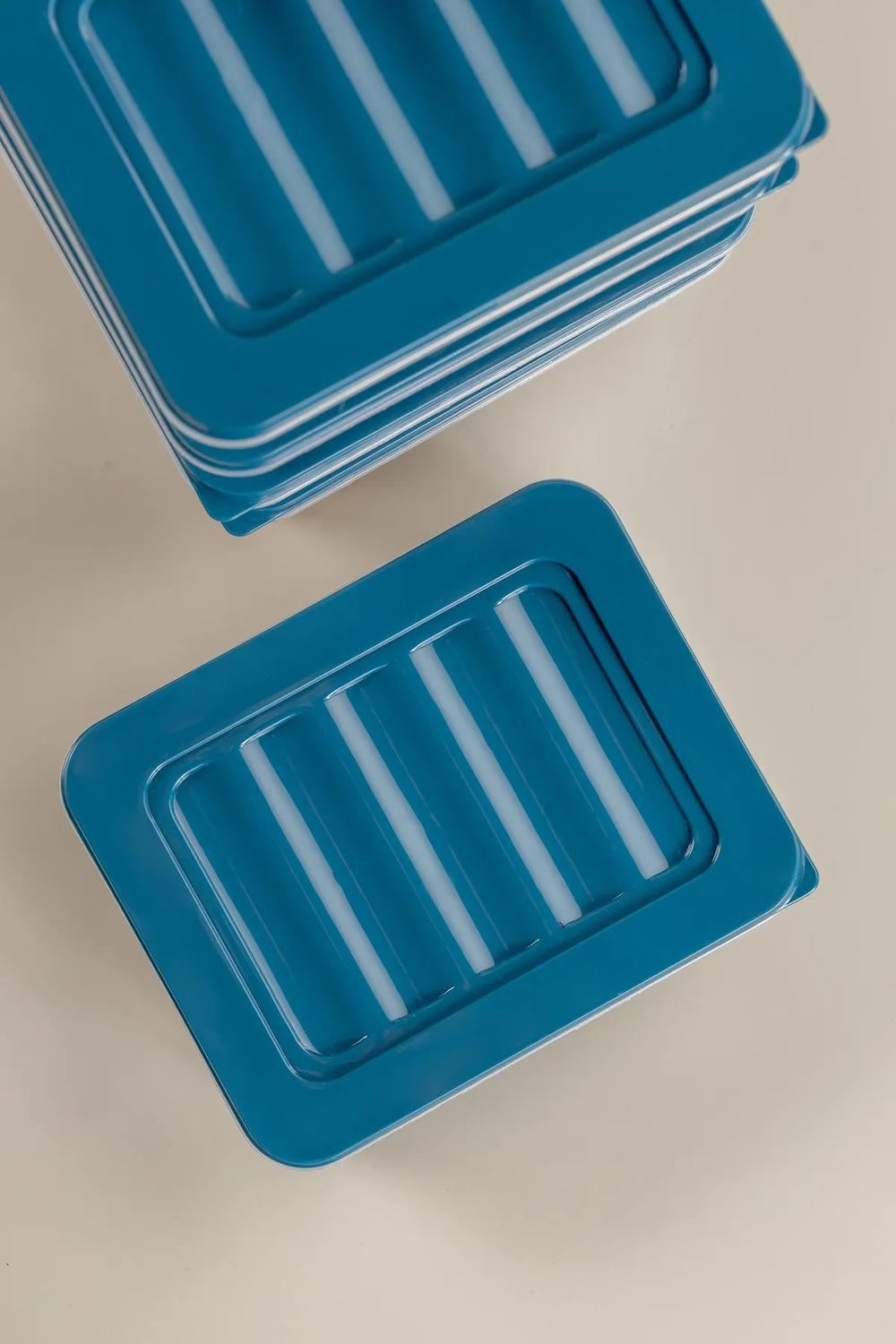 8li Mikrodalgaya Uyumlu Erzak Kabı Petrol 4x2400 Ml- 4x1170 ml