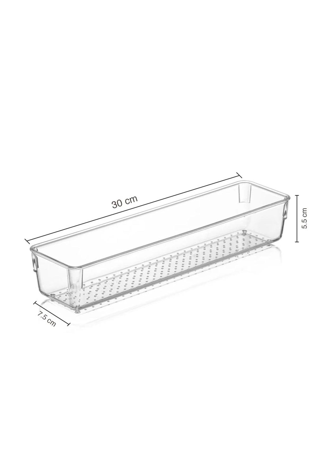 Çekmece İçi Düzenleyici, Modüler Saklama Kabı - Makyaj Takı Organizeri 30 x 7,5 cm