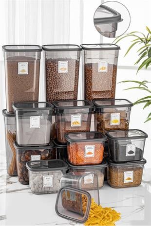 18li Etiketli Multi Dikdörtgen Saklama Kabı Mikrodalga ve Difriz Uyumlu 6x(1,3 Lt-2 Lt-3,2 Lt)
