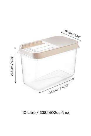 3lü 10 Lt Kayar Kapaklı Tablet Deterjan Saklama Kutusu - Etiketli Deterjan Saklama Kabı 