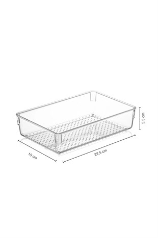Modüler Çekmece İçi Düzenleyici, Makyaj Takı Düzenleyici - Ofis Masaüstü Organizer 22,5 x 15 cm