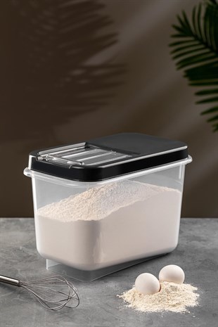 Multibox 10 Lt Bakliyat Saklama Kabı - Kayar Kapaklı Erzak Saklama Kabı Un Kabı 