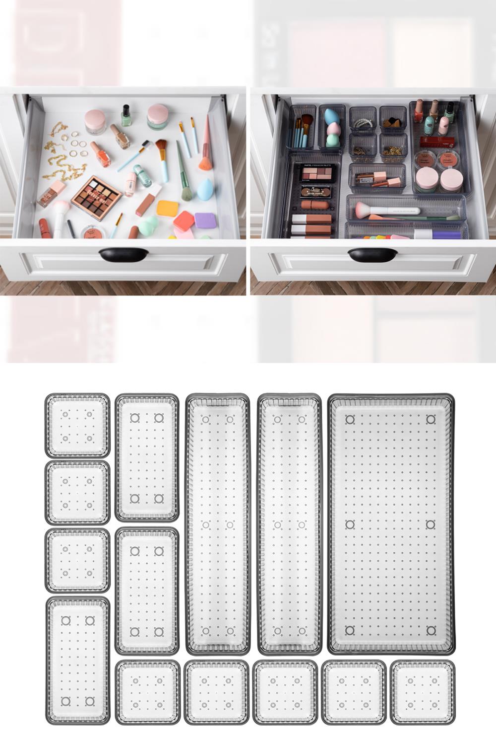 14 Parça Çekmece İçi Düzenleyici Set - Çok Amaçlı Masaüstü