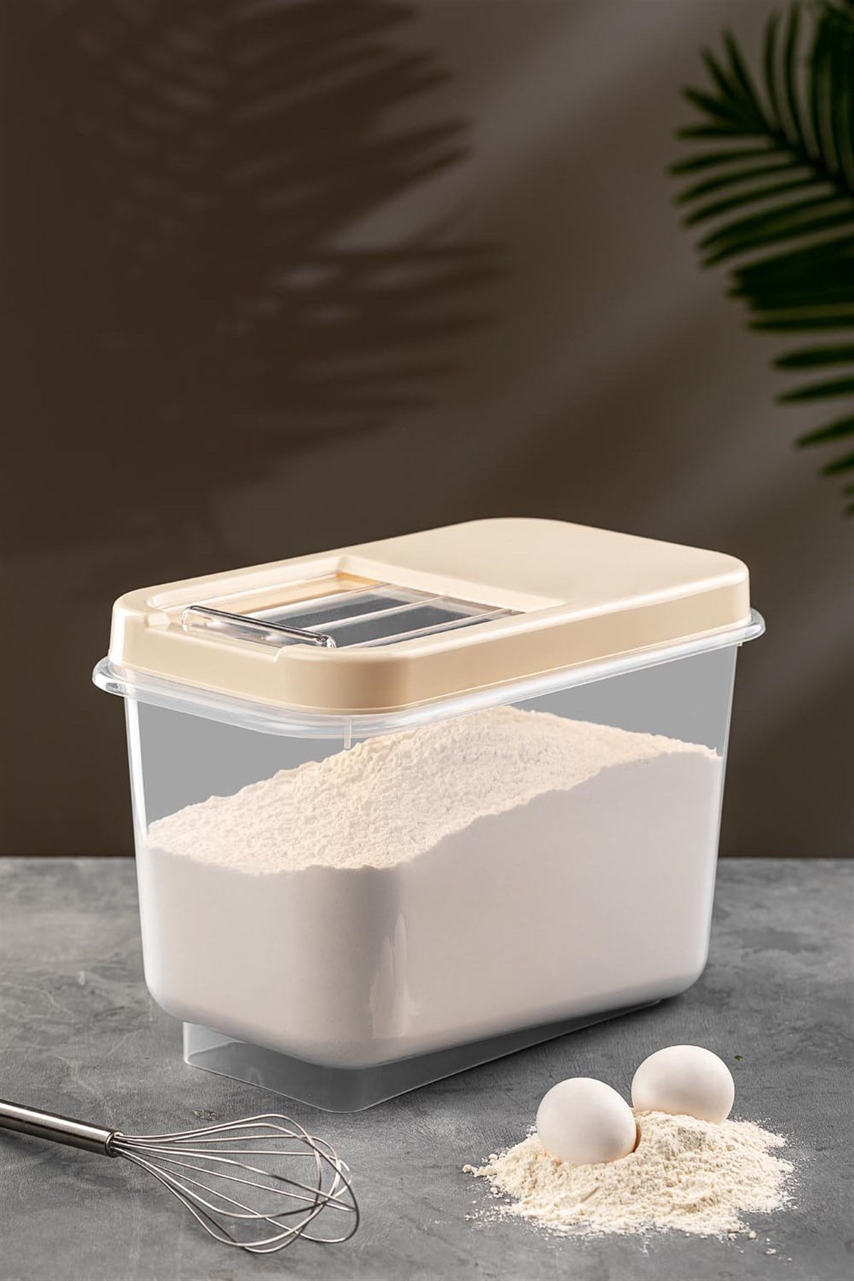 Multibox 10 Lt Bakliyat Saklama Kabı - Kayar Kapaklı Erzak Saklama Kabı Un Kabı 