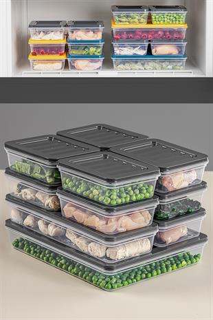 11'li Buzdolabı Organizer Mikrodalga Ve Difrize Uygun Saklama Kabı