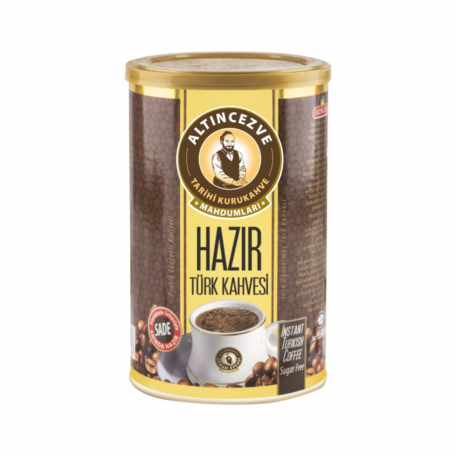 Hazır Türk Kahvesi Sade 250 Gr Teneke