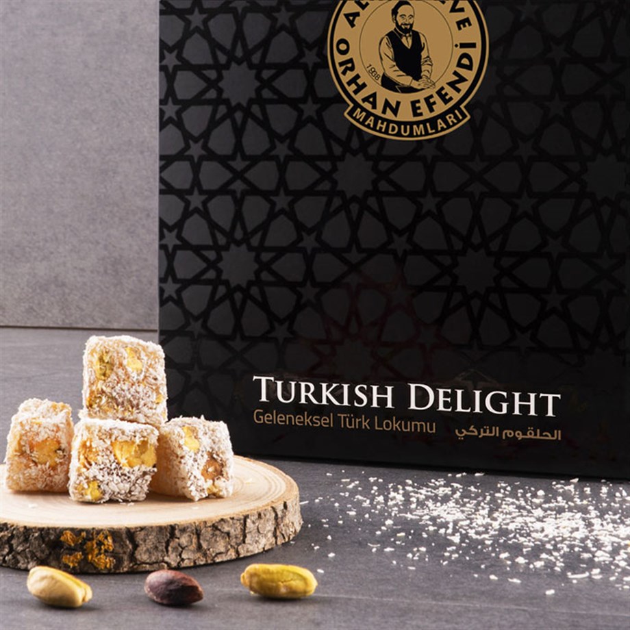 Orhan Efendi Çifte Kavrulmuş Antep Fıstıklı Lokum 400 Gr
