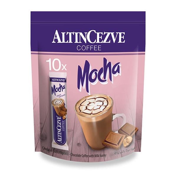 3ü1 Arada Mocha Çikolatalı Sütlü Köpüklü 10′ lu Paket (Tek İçimlik) -17 Gr x 10 Adet
