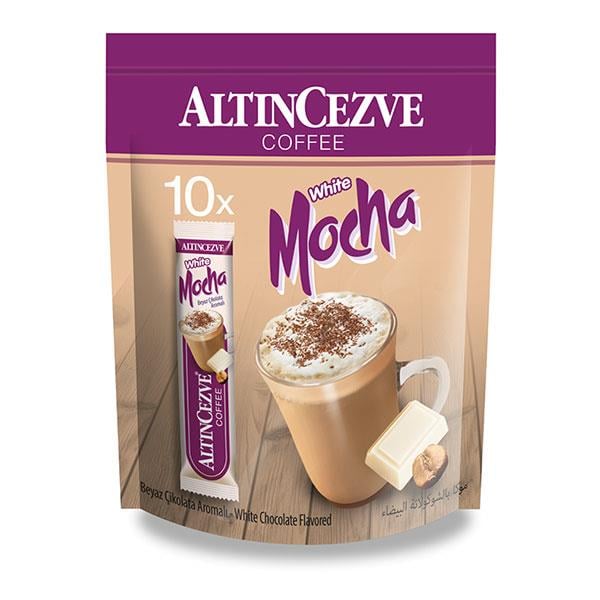 3ü1 Arada White Mocha Beyaz Çikolata Aromalı 10′ lu Paket-17gr x10 Adet