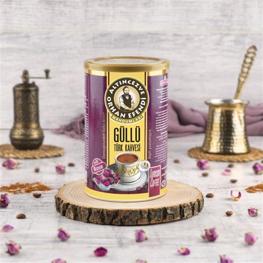 Güllü Türk Kahvesi 250 Gr Teneke