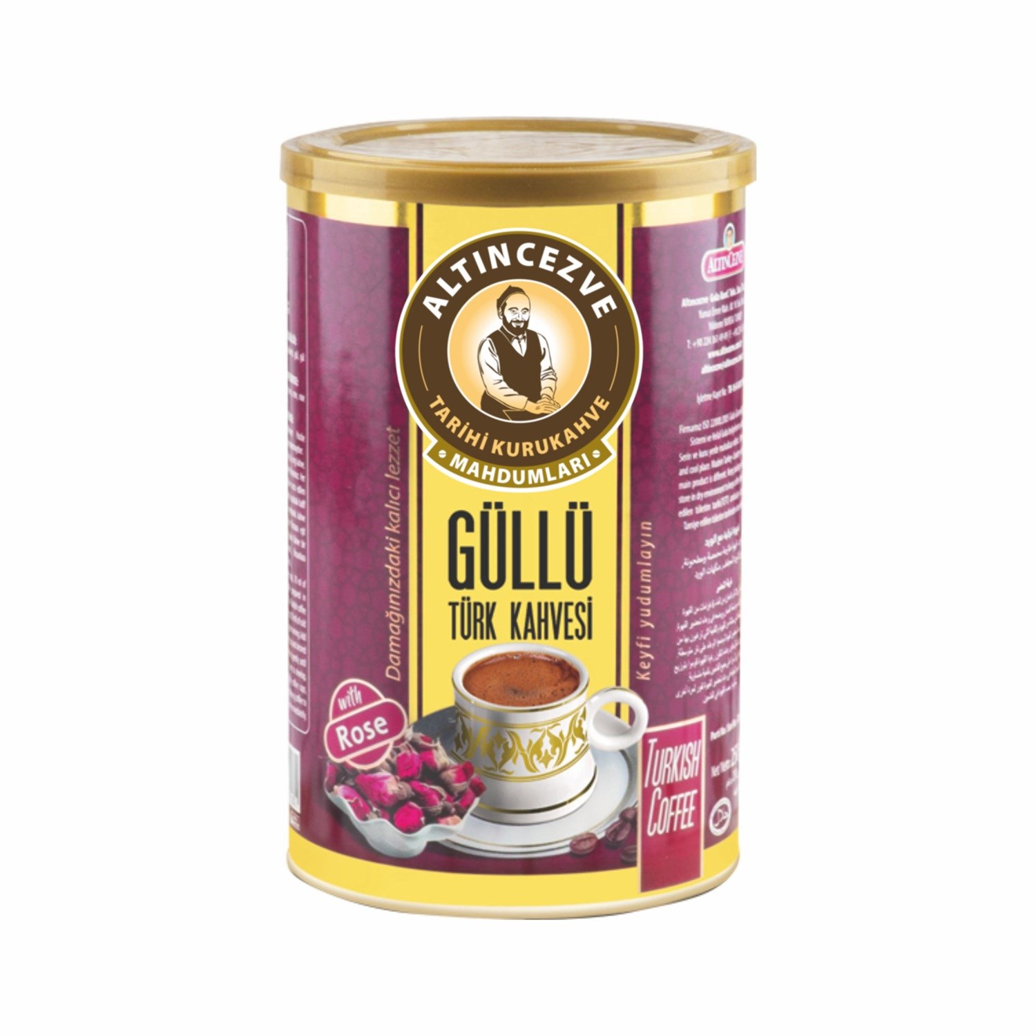 Güllü Türk Kahvesi 500 Gr Teneke
