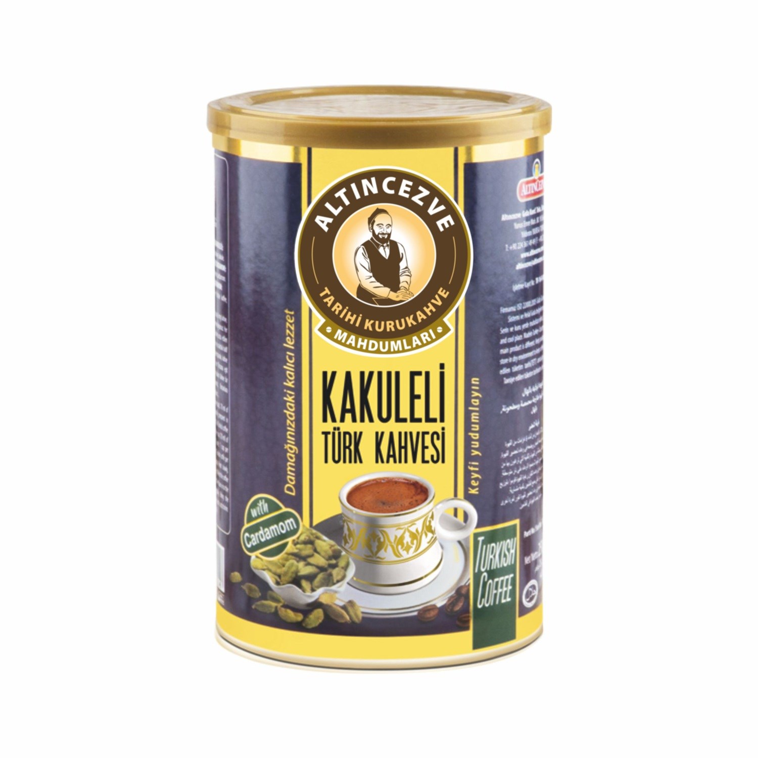 Kakuleli Türk Kahvesi 250 Gr Teneke