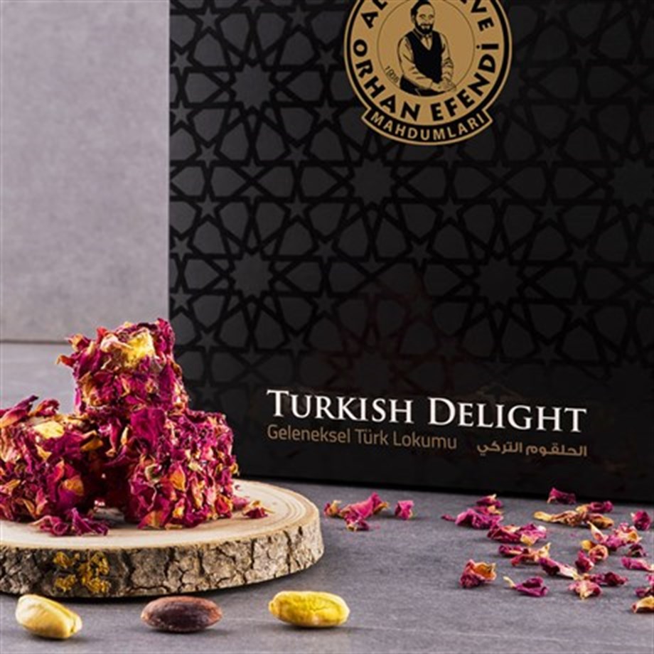 Orhan Efendi Gül Yapraklı Antep Fıstıklı Lokum 200 Gr