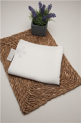 White Frayed Edge Napkin