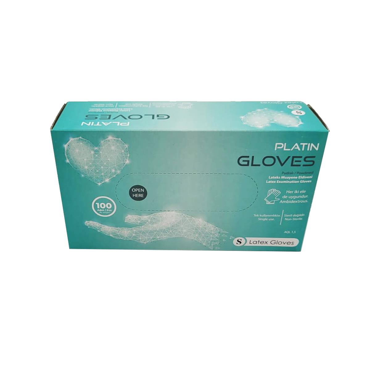 Lateks Muayene Eldiveni Pudralı (Platin) L 100 Ad.