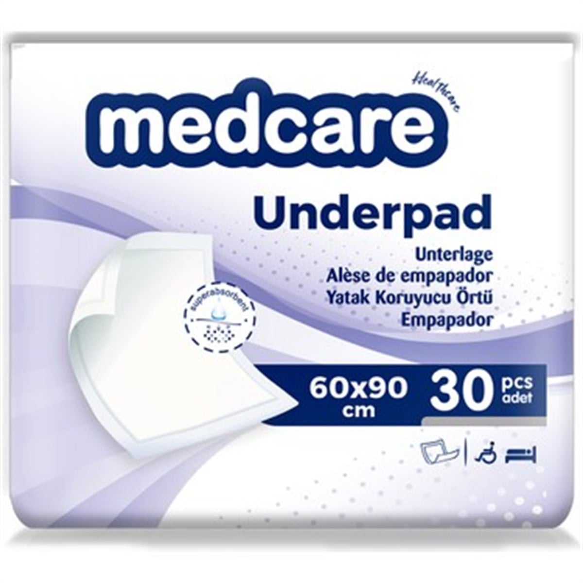 Medcare Hasta Altı Örtü 60 X 90 (30 Ad.)