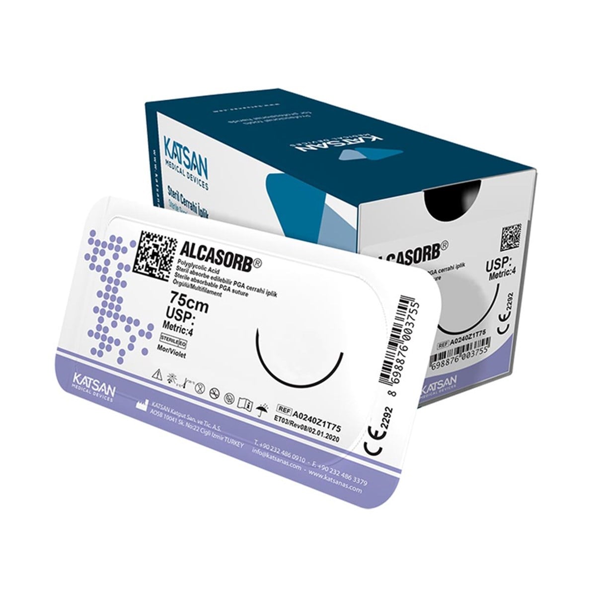 Pga Alcasorb 4/0 75 Cm 1/2 Keskin