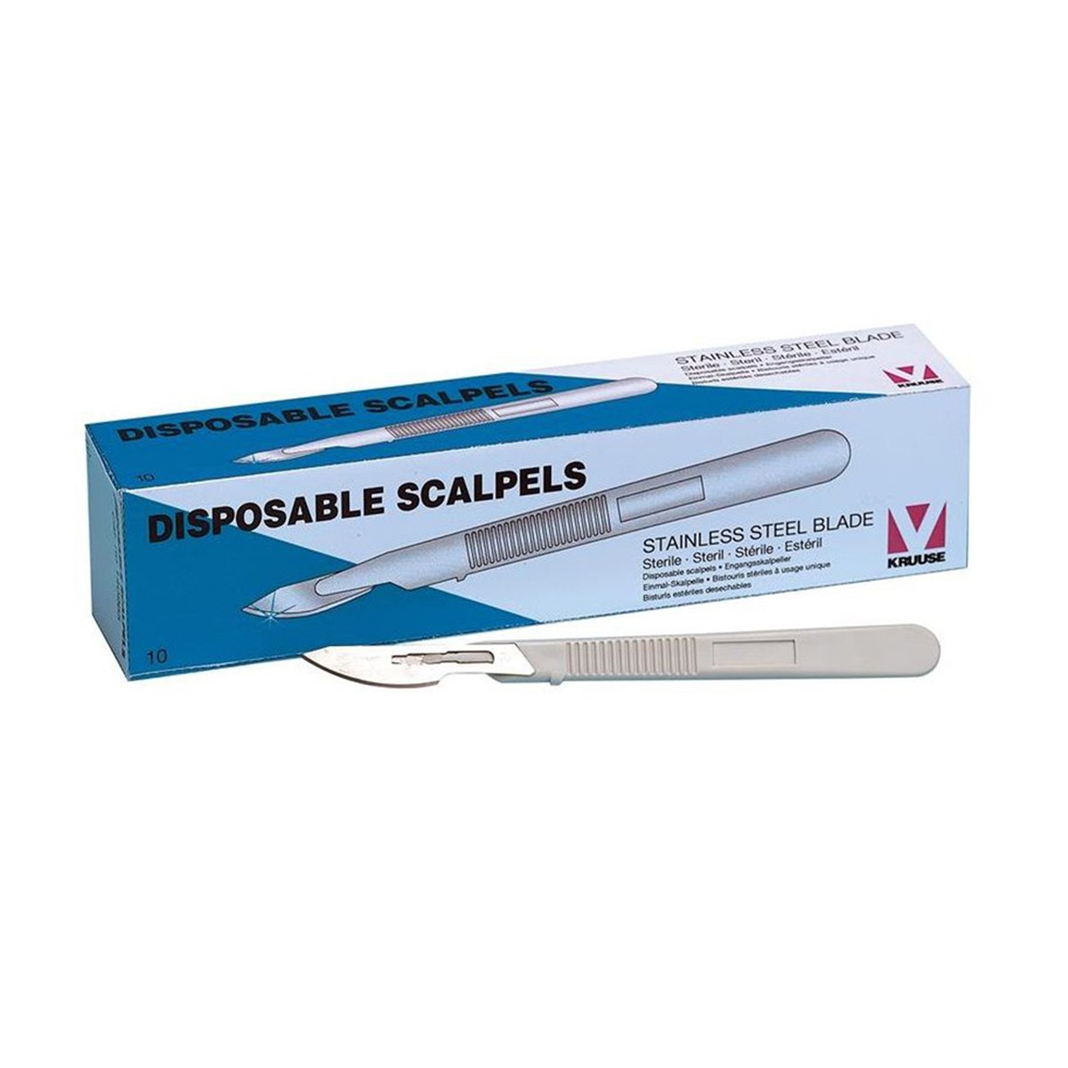 Veteriner Disposable Saplı Bistüri. No:24. 10/pk