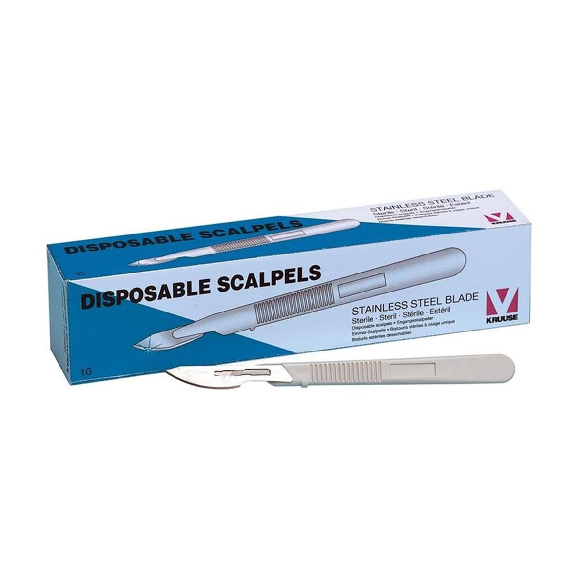 Veteriner Disposable Saplı Bistüri. No:23. 10/pk