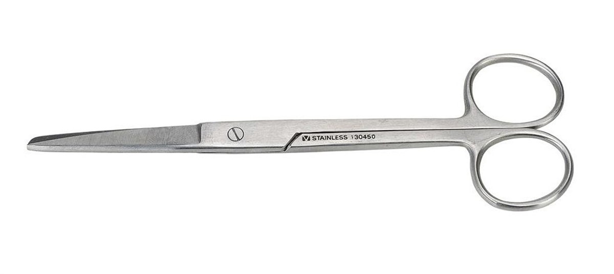 Veteriner Makas. 16 cm. K/S. Düz. Avrupa Kalite