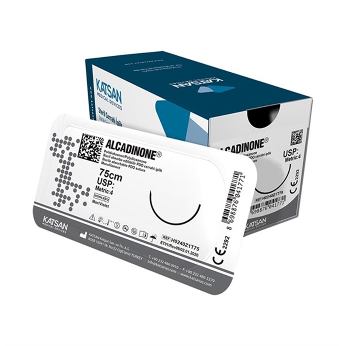 PDO ALCODINONE 3/0 75 CM 3/8 KES. MONOFİL.