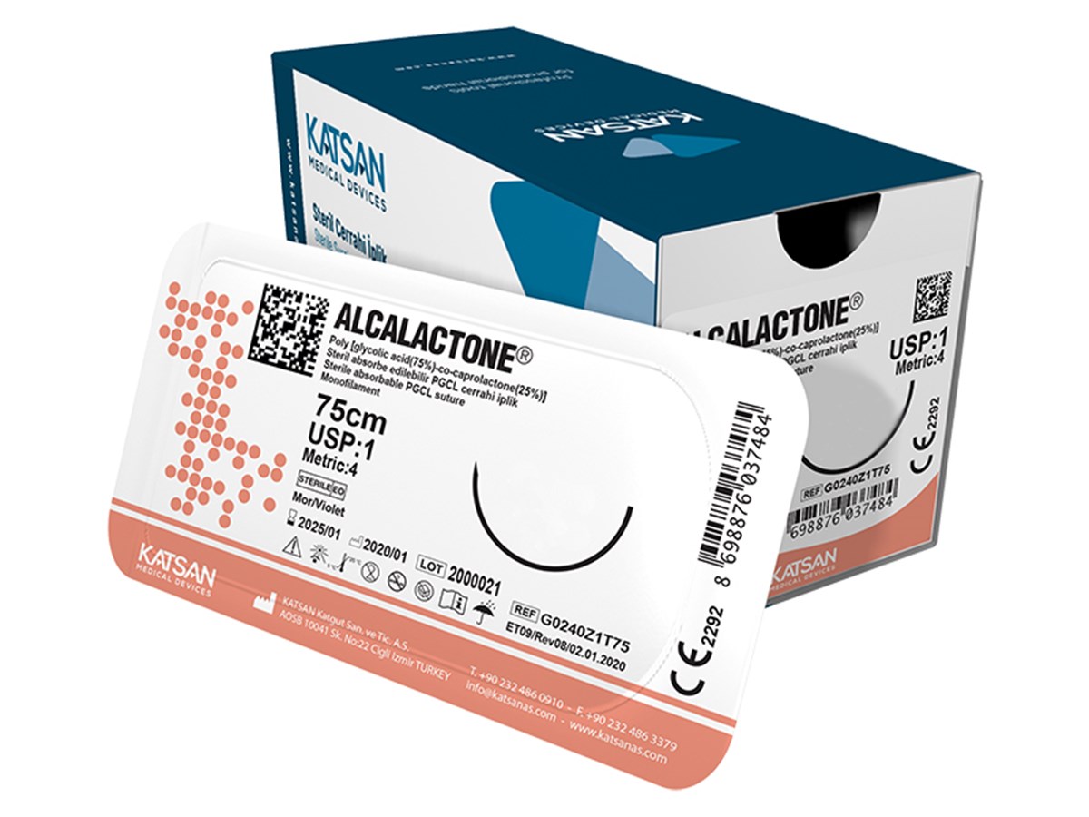Pgcl Alcalactone 2/0 75 cm 3/8 Keskin