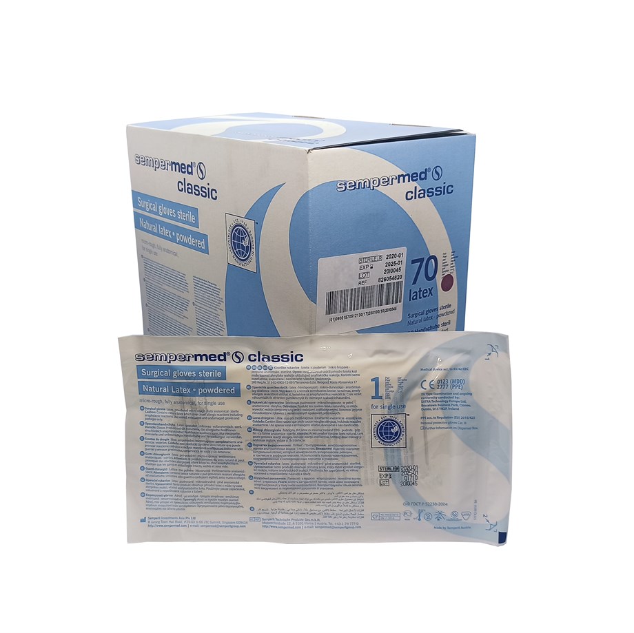 STERİL ELDİVEN NO 8.5 PUDRALI (SEMPERMED-70AD)