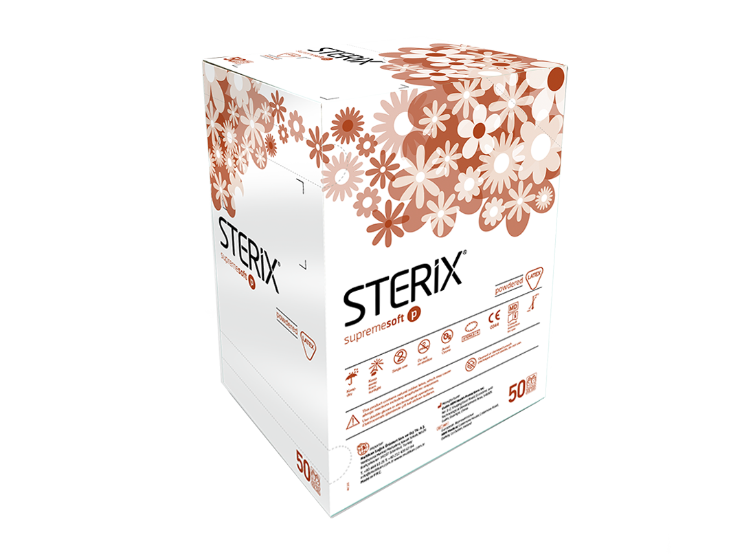 Steril Eldiven No:8 Pudralı (Sterix-50 Ad)