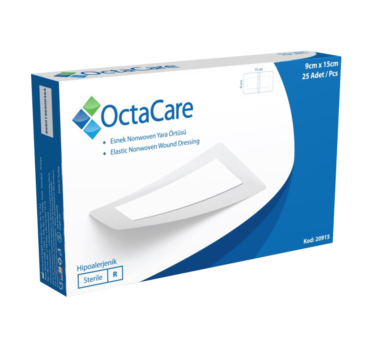 Yara Örtüsü 9cmx15cm Octacare