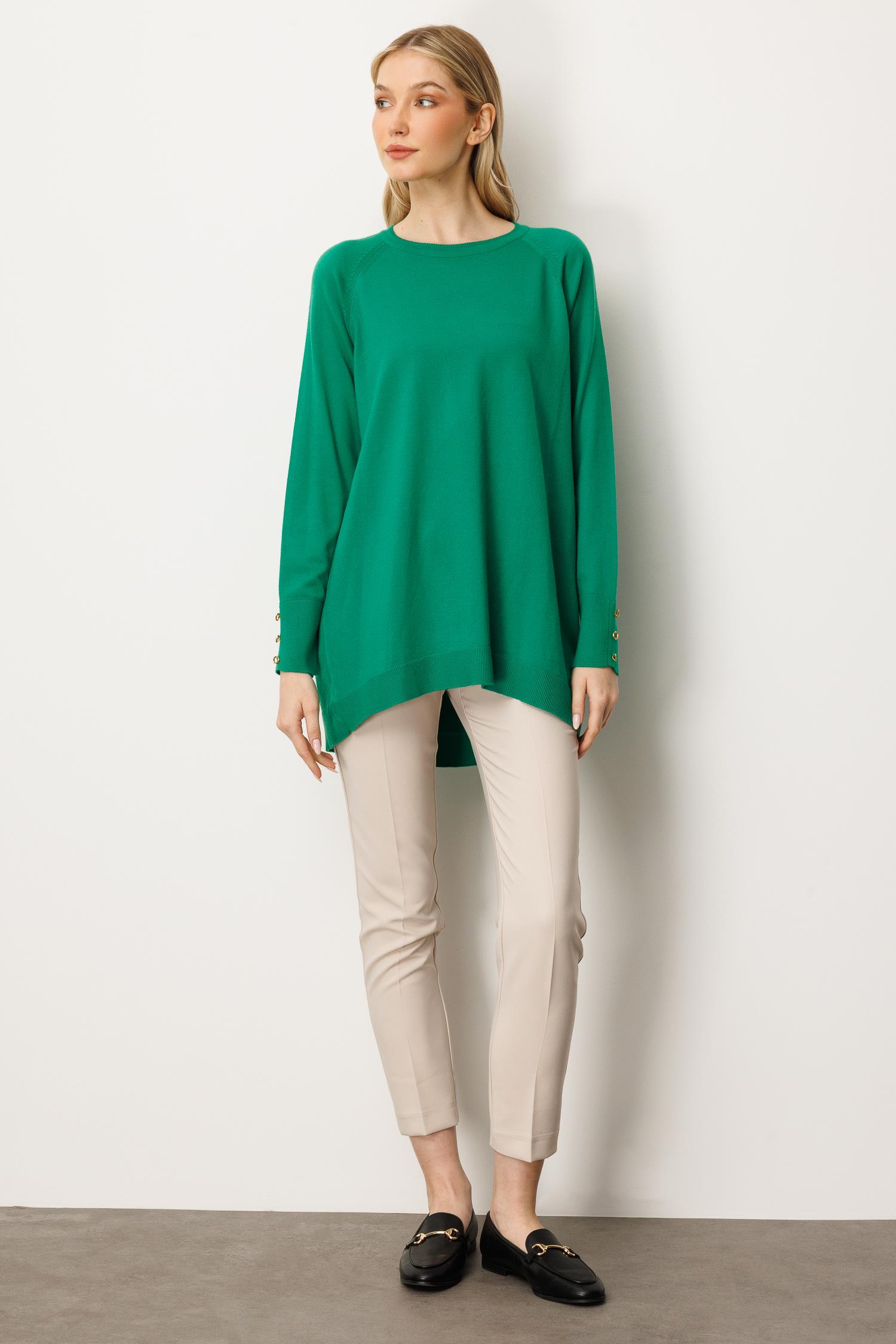 Mutlu Ertan Kadın Basic Sıfır Yaka  Triko Tunik Benetton 20172