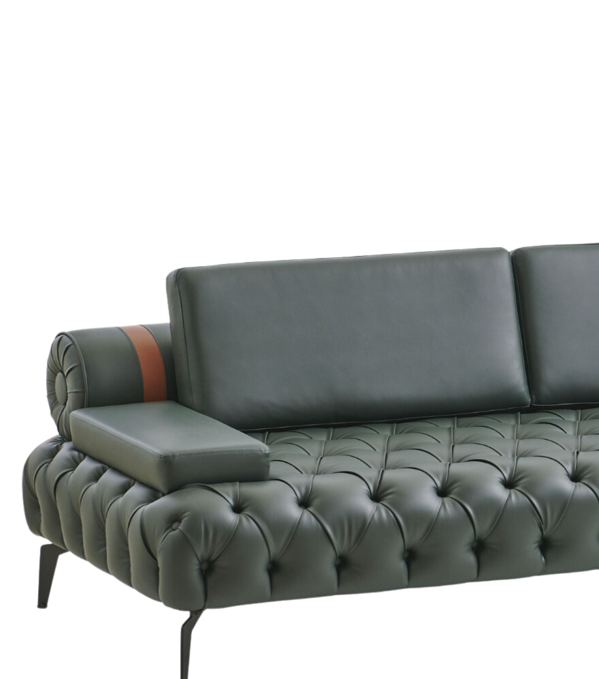 Alex Kapitone Sofa Leather Green