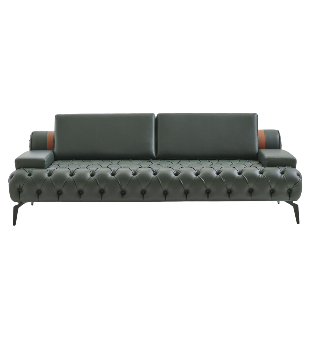 Alex Kapitone Sofa Leather Green