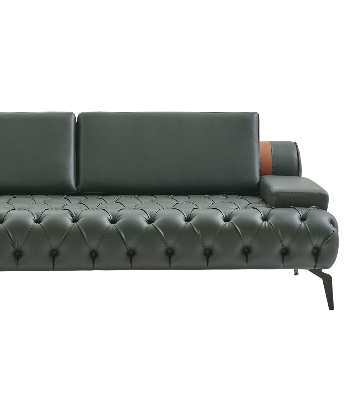 Alex Kapitone Sofa Leather Green