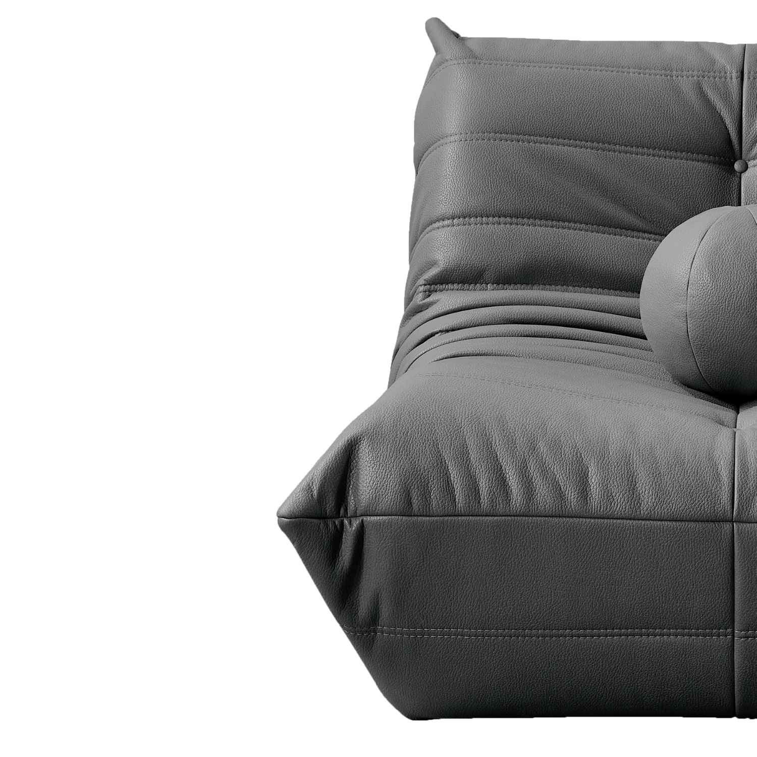 Barney Comfort Armchair Leather Black