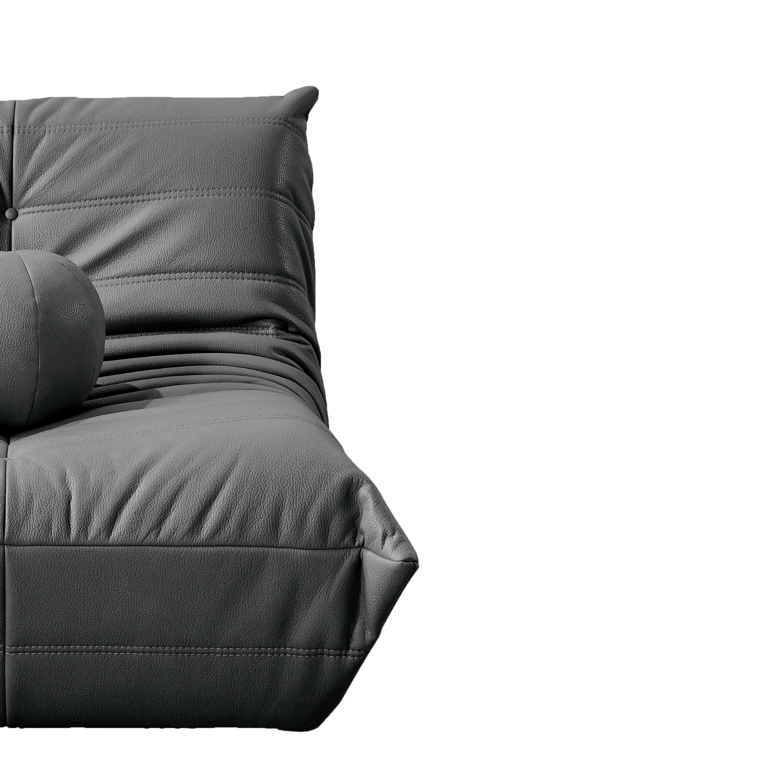 Barney Comfort Armchair Leather Black