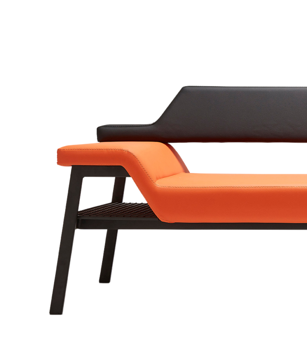 Berto Triple Sofa / Waiting Armchair Orange